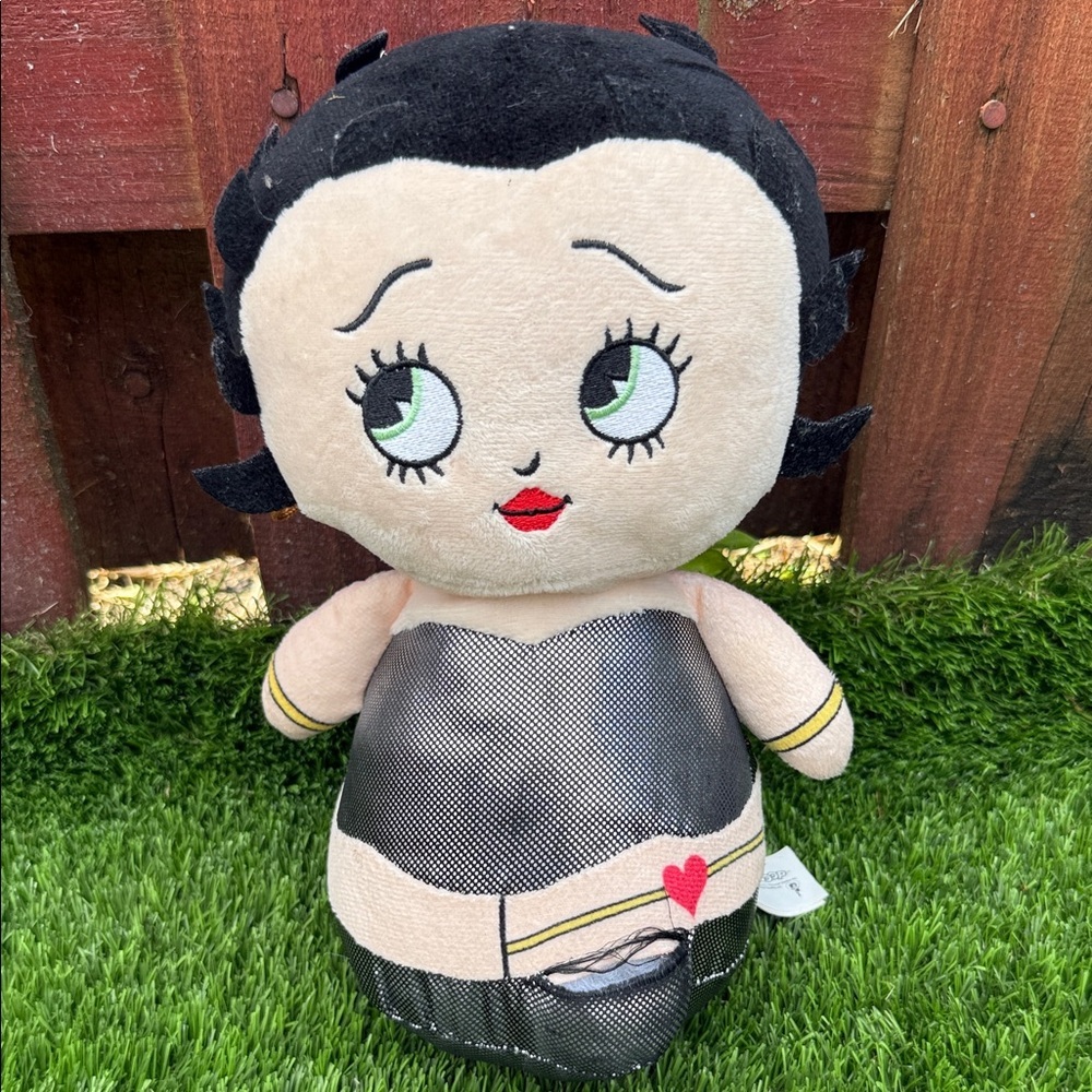 Betty Boop Plush Doll with Black and Cream Dress